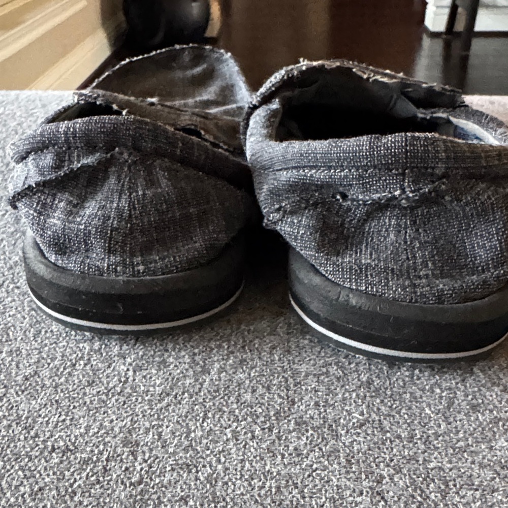 Sanuk Gray Slip-On Loafers - Picture 4 of 10